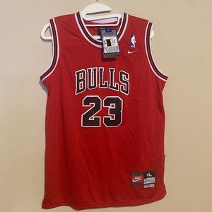 NIKE Chicago Bulls Jordan 23 NBA Basketball Jersey Vest Kids Size Xl Red